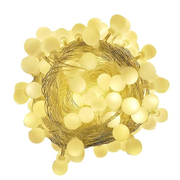 80 LED lyslenke, kuleformet, 10M, 8 moduser og minnefunksjon