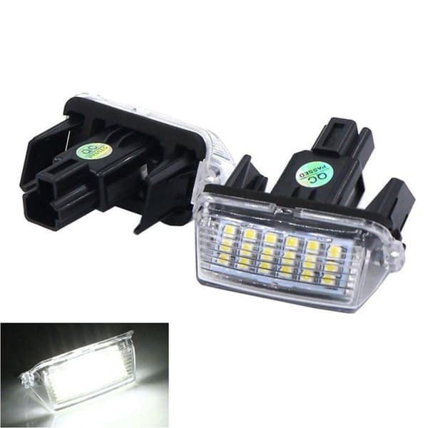 2-pak 12V SMD3528 LED nummerpladelys til bil