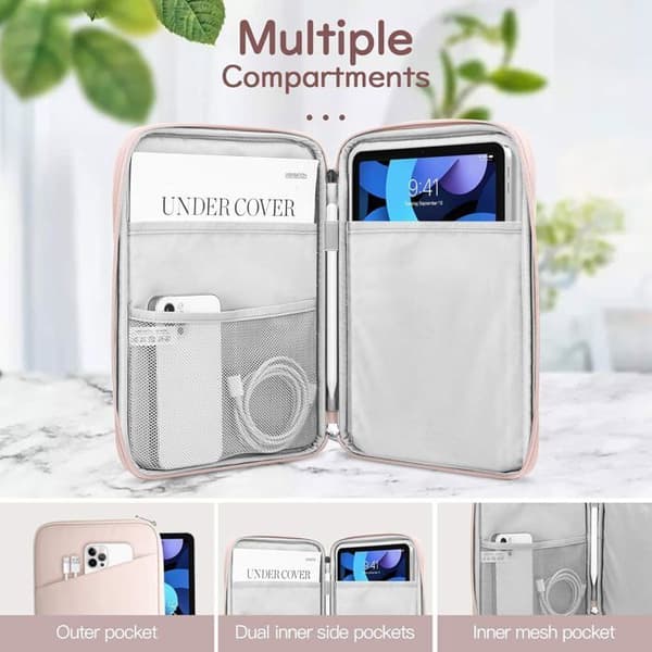 11 tums surfplattefodral för iPad (A16) 11\", iPad Air 11 M4/M3, iPad Pro 11 M5/M4, iPad 10:e generationen/Air 5/4, 9:e/8:e/7:e generationen 10.2\"