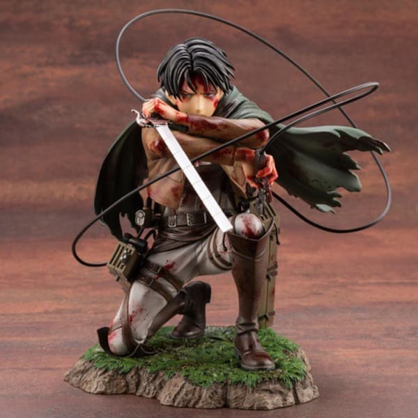 Attack on Titan Levi Ackerman PVC-figur Anime Actionfigur Model Legetøj Ny
