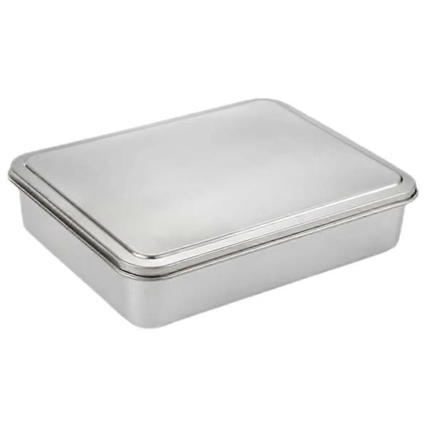 Sæt non-stick bageform kageform med låg rustfrit stål bageplade kagebageboks