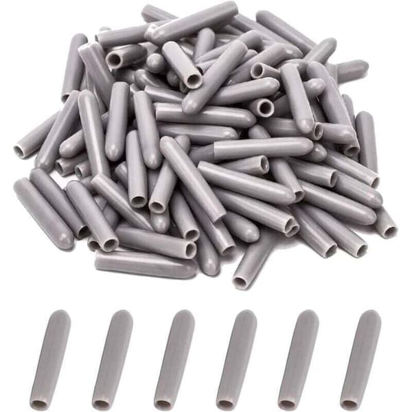 Oppvaskmaskinhetter, 100 stk. Rustfrie PVC-deksler. Beskyttelse for pinner. Rask, limfri installasjon.