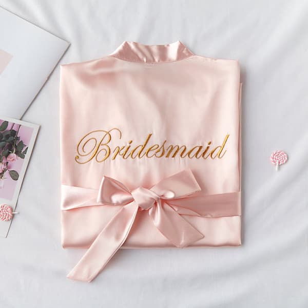 Brudtärnsrock för bröllopsfest redo rosa 2XL Pink 2XL