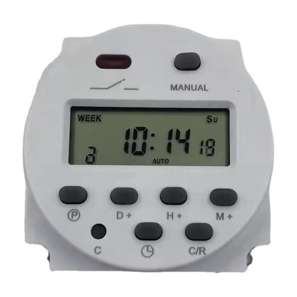 12V LCD Digital Veckotimer – Vattentät Strömbrytare – Programmerbar upp till 60 dagar – Snabb Installation