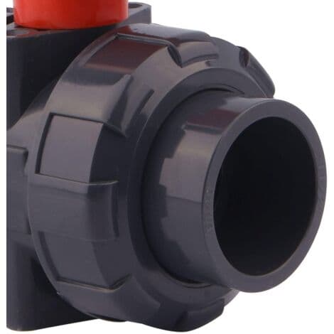 40 mm PVC trykkventil – Lim – Kuleventil – Kvart omdreining – EPDM O-ringer for langvarig tetting