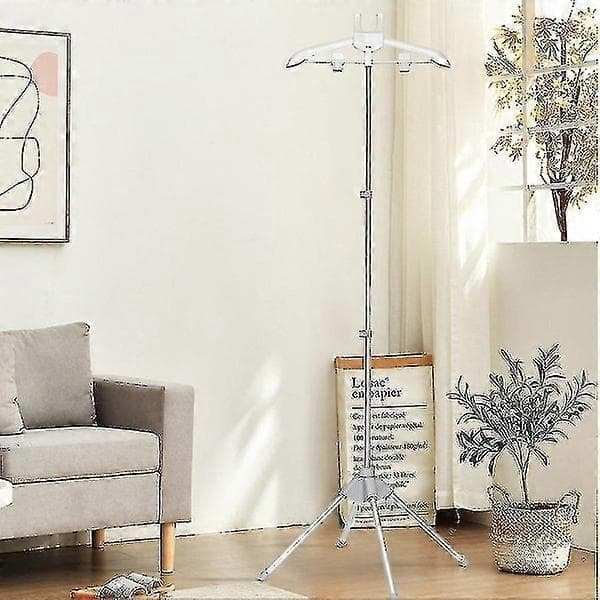 Dampstasjon - Sammenleggbart teleskopisk klesdamperstativ, klesdamperhenger, klesdamperstasjon Grå Grå