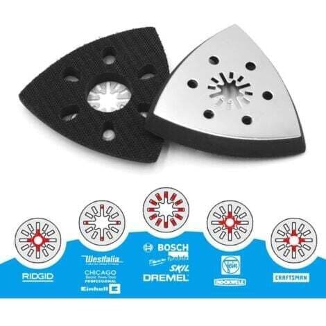 4-delad triangulär slipplatta, Parkside slipplatta, triangulär slipplatta, Parkside multiverktygstillbehör, triangulär slipplatta (93mm) INHHUB