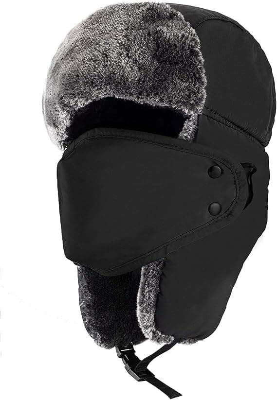Vinterhatte til Kvinder Mænd Trapper Ushanka Hat med Øreklapper Varm Russisk Bomberhat til Koldt Vejr 2024