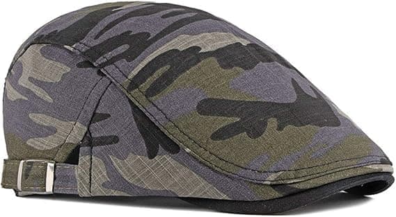 2-pack Herr bomull platt keps Ivy Gatsby Newsboy Hatt, grå