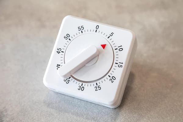 2-pak køkkentimer, 60 minutter, hvid 2 stk.