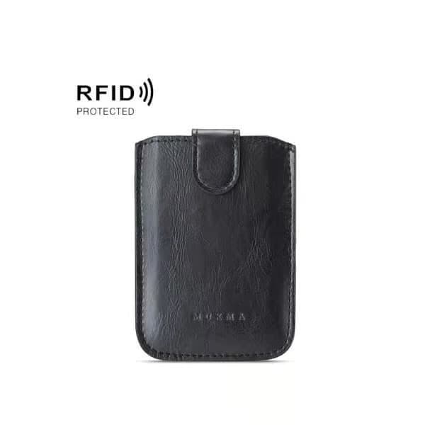 Selvklebende RFID-kortholder for mobiltelefon brown
