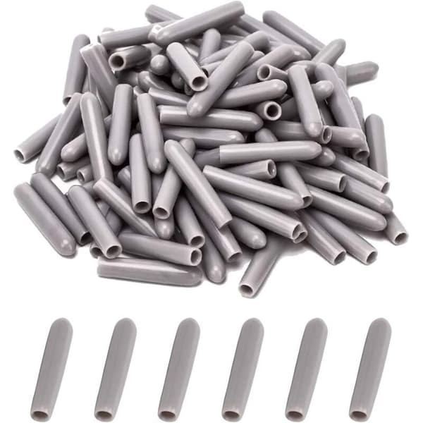 Oppvaskmaskinhetter, 100 stk. Rustfrie PVC-deksler. Beskyttelse for pinner. Rask, limfri installasjon.