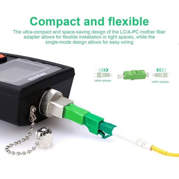4-pack fiberoptisk snabbkontakt, Single-mode PC-adapterkoppling, grön fiberoptisk koppling, keramisk kärna