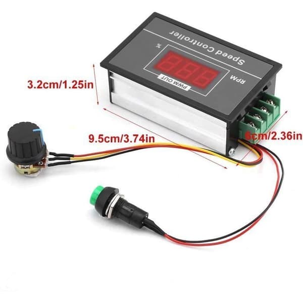 Hastighedsregulator - DC Motorstyring 12V 24V 6-60V 36V 48V 30A PWM DC Motor Hastighedsregulator Afbryder