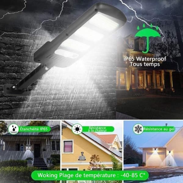 Utendørs solcellelamper, 2-pakning 213 LED utendørs sikkerhetsbelysning, bevegelsessensor - 3 moduser, for hager