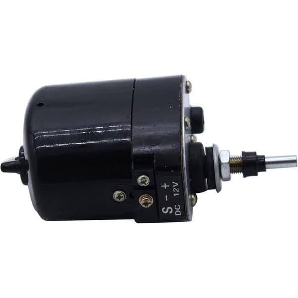 1 universal 12V sort vinduesviskermotor kompatibel med fiskebåde, campingvogne, uoriginal