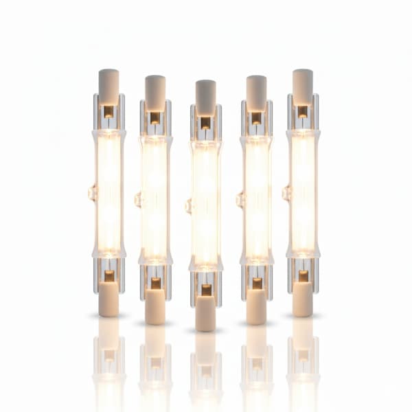 5-pak R7s 118mm 300W 230V – Lineære halogenlamper til stærk belysning