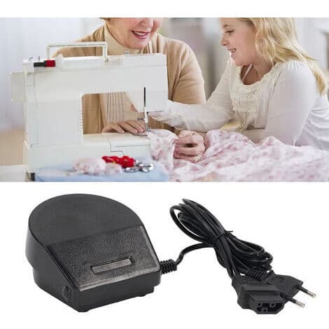 Fotpedal för hushållssymaskiner – Universal, halkfri, responsiv – Strömsladd ingår