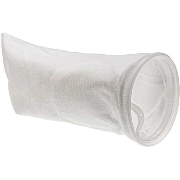 Universal filterstrømpe til akvarier, swimmingpools og skimmere - Filterpose, polyethylen, 18 x 35 cm, 100 mikrometer, hvid