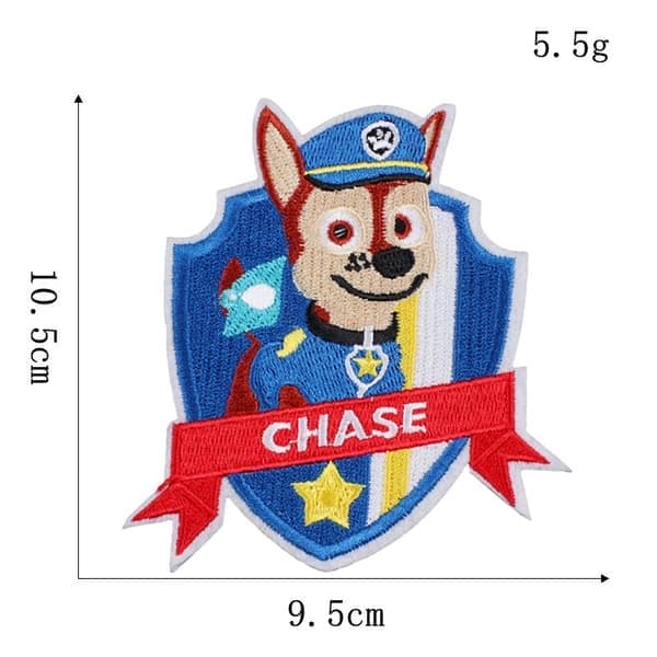 15 st Paw Patrol anime broderad patch hundsköld barn