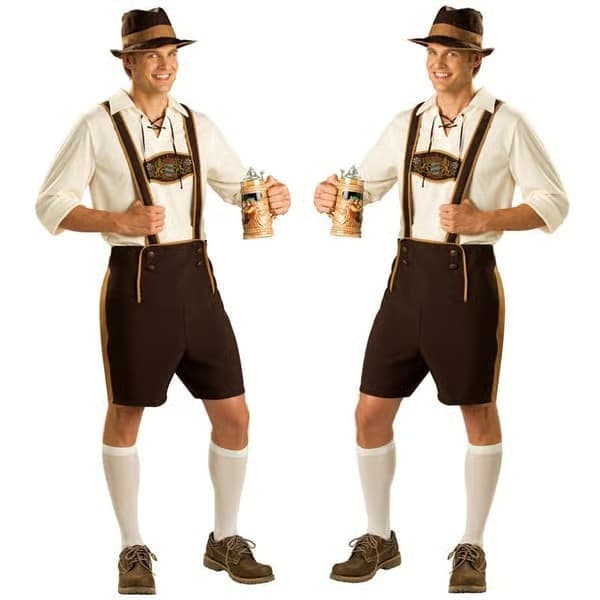 Tysk bayersk Oktoberfest-dräkt för män XL