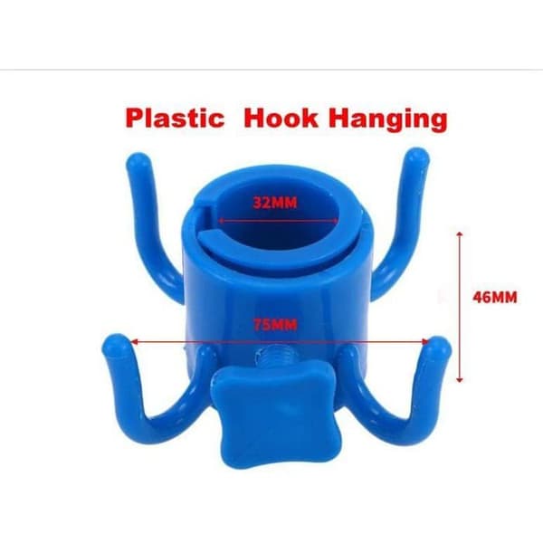 Hængekrog til strandparasol, 4-grenet strandparasolholder, 4-delt parasoltilbehør til 22-36 mm parasoller