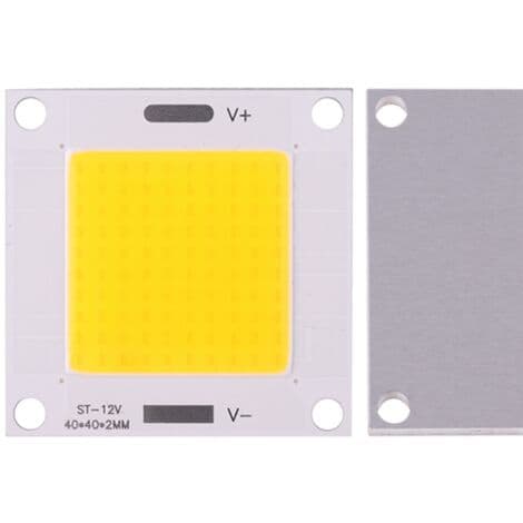 5 stk/sæt højeffekt 50W COB LED integreret lampechip til DIY spotlightpære (varmt lys)