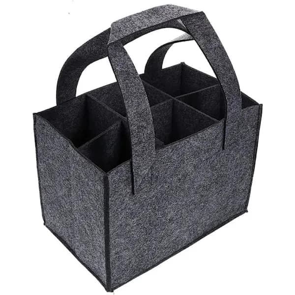 Flaskeholder, taske til 6 flasker, transporttaske til flasker, bil