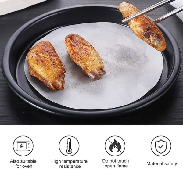 20,3 cm bagepapircirkler, 100 stk. runde non-stick bagepapirforme til kager, fedtafvisende ark