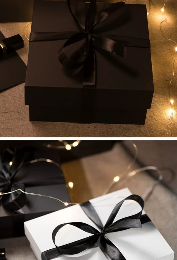 Presentaskar med lock, presentaskar för presenter, lyxiga presentaskar för årsdagar, födelsedagar, bröllop, Alla hjärtans dag, examen, etc.