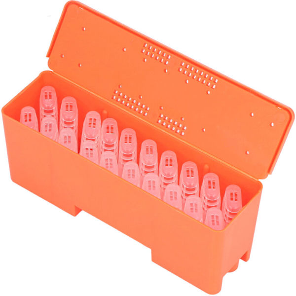 King Cage Transportlåda med 20 st Drottningbiuppfödningsburar Transparent King Cage Bikupaverktyg