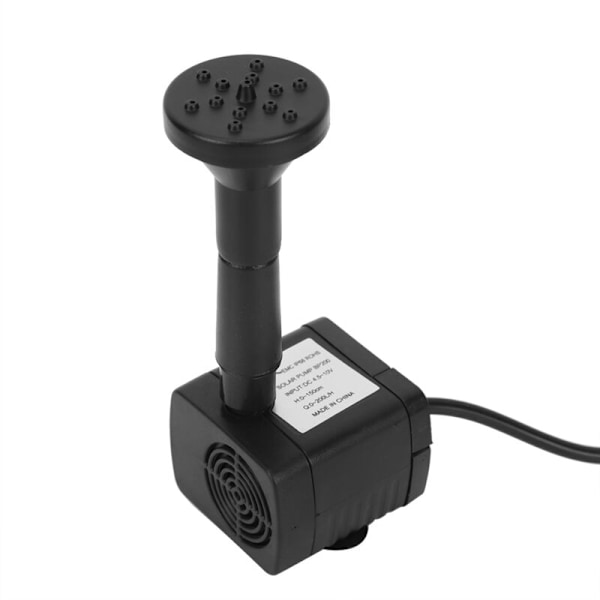 1,4W Miniatyr Solcellsdriven Vattenpump för Akvarium, Fontän och Damm, Ultraljudsstyst och Borstlös