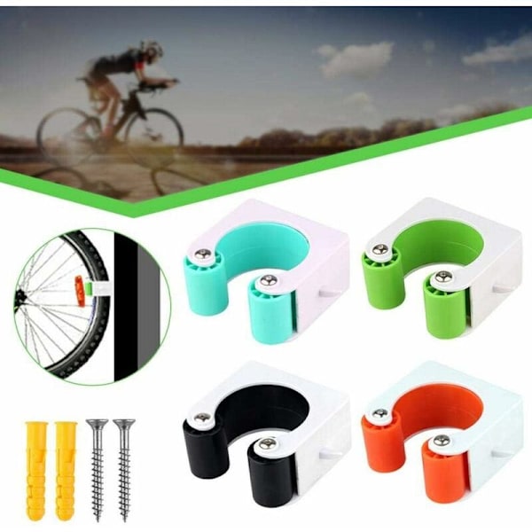 Cykelväggfäste, Cykelställ, Platsbesparande Väggfäste, Cykelställ Förvaringssystem, Inomhus och Utomhus, för Racercyklar och Mountainbikes (MTB, Blå 1st