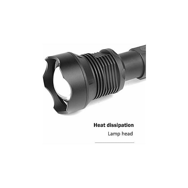 90 000 Lumen LED Metall Ficklampa XHP70 Ultra Kraftfull Justerbar Zoomable Vattentät Ficklampa