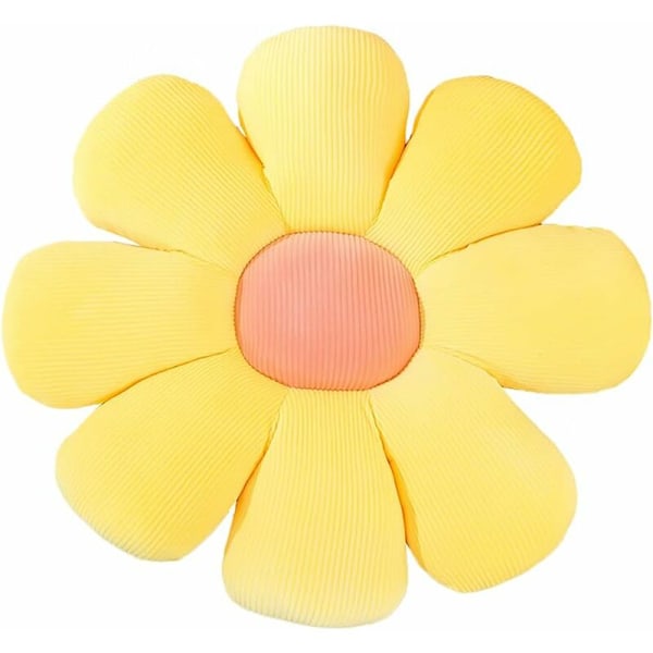 Blomformad Kudde Golvkudde Kudde Kontorskudde Sittkudde Tatami Bilkudde - 40 cm Gul