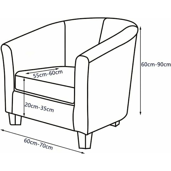 Tullsta Chaise Lounge Överdrag 2-Delar Fatöljsöverdrag med Kuddfodral för Tullsta Chaise Lounge, Rendezvous