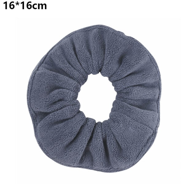 4-pack Mikrofiber Hår Torkande Scrunchies Handduk Fiber - för Lockigt Hår för Säng Pool Dusch Wrap Grå
