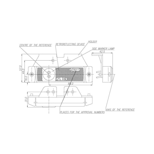 UNIVERSAL positionsljus LA30132