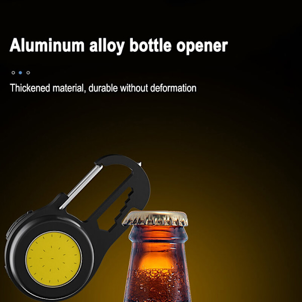 Minificklampa Liten Ficklampa med Vikbart Stativ Magnetisk Ficklampa för Camping Fiske