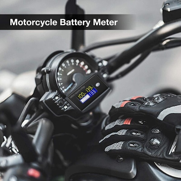 Batterikapacitetsindikator LCD-display Voltmeter Temperaturtestare för Li-ion Lifepo4 Blybatteri 24V