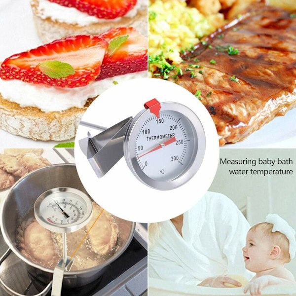 Kökstermometer Sonda BBQ Termometer Hushållstermometer Ståltermometer Kökstermometer Rostfritt Termometer för Matlagning Stek Mig