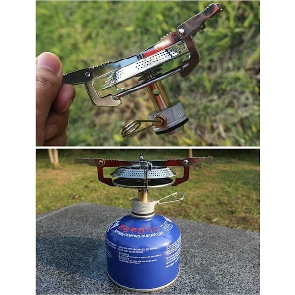 Bärbar Camping Gasspis, Gasspis för Camping eller Festivaler, Manuell Tändning Tillbehör