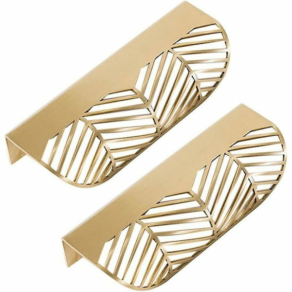 Xinxu Lådhållare Blad Mässing Möbel Dörrhandtag Drag Skåpdörrhandtag (2 st)-