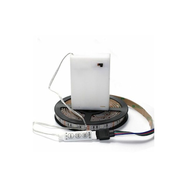 LED-remsa, LED-remsa, LED-remsa med färgbyte, tre knappar manuell, vattentät, 1M