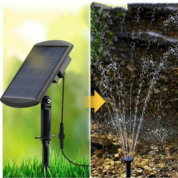Solpump Solfontänpump 1,8W Utomhus Solpump för Fågelbad