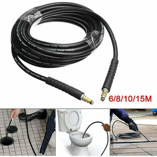 För Karcher K2 K3 K4 K5 K6 K7 (6m), Högtryckstvättar Vattenrengöring Högtryck Ersättningslang Rengöringsset 6M / 8M / 10M / 15M