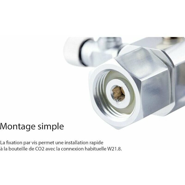 CO2-tryckreducerare, Akvarietryckregulator, Fisktank med Luftbubbleräknare