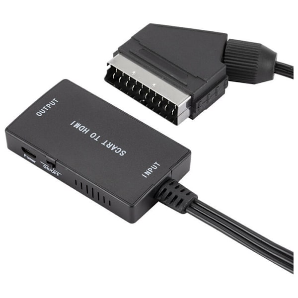 HDMI-kabel SCART till HDMI-omvandlare SCART till HDMI-adapter 1080P/720P HD-video-ljudomvandlare med USB-kabel