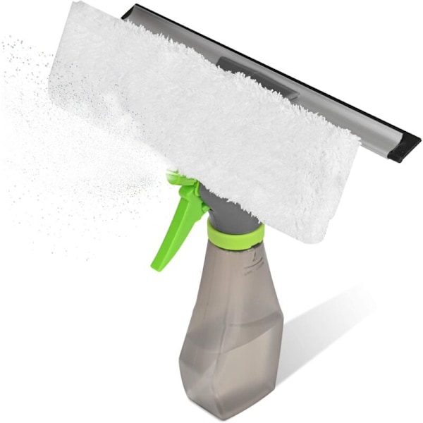 Fönsterputsare med sprayfunktion, 1 st, fönsterrengöring, badrumstillbehör, rengöringsset, vattenavdragare, fönsterputsare, fönsterrengöringsset