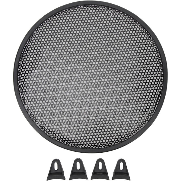 12 Tums Järn Högtalargaller Skydd Subwoofer Högtalare Rund Skydd Ljudnät Skydd för Bil Husbil